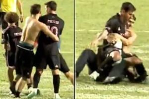 varios-aficionados-saltan-al-campo-y-tiran-a-messi-al-suelo:-peligro-en-puerto-rico